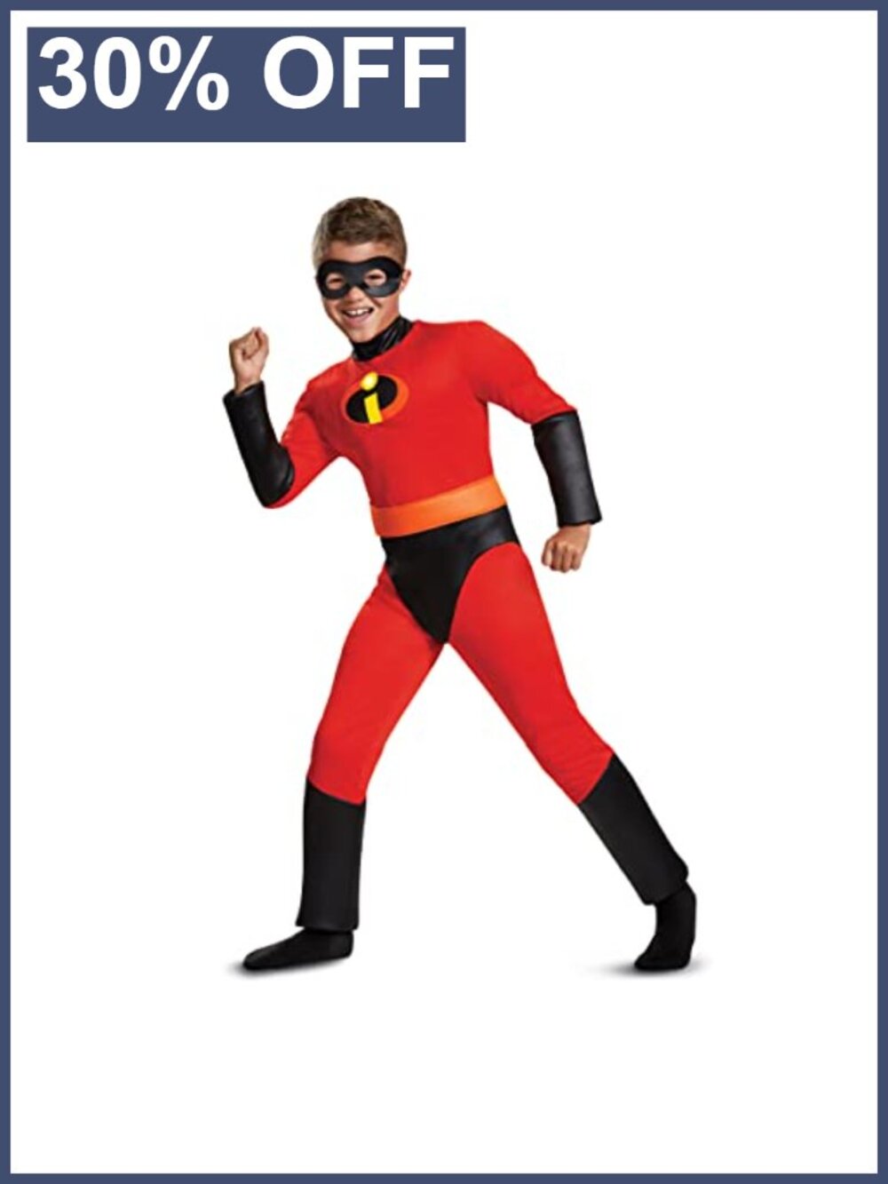 Disguise Pixar Dash Muscle Costume Kids Boys 100% Polyester